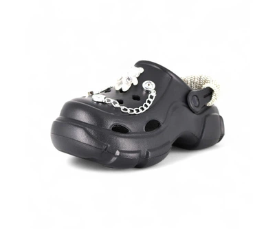 Кроксы Calorie X606-1 ланцюжок чорні (26/27-34/35) Чёрный 26/27