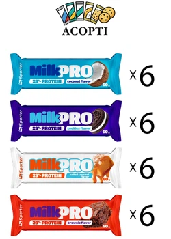 Протеиновые батончики Sporter Milk Pro АССОРТИ 60г 24шт