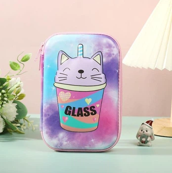 Детский школьный пенал glass для девочки органайзер большой