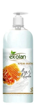 Крем мыло Ekolan Молоко Мед 500 мл дозатор