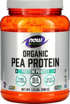 Гороховий протеїн Now Foods Organic Pea Protein порошок 680 г Без смаку (NOW-02108)