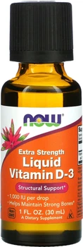 Witamina D3 Now Foods Vitamin D-3 płynna 1000 IU 30 ml (733739003713)