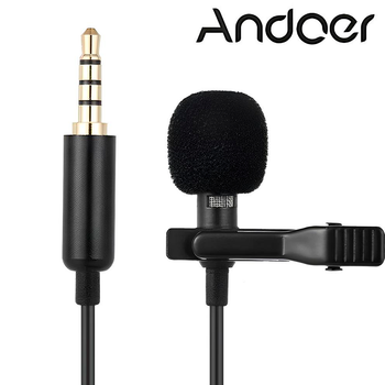 Петличний мікрофон Andoer EY-510A, петличка для смартфона, камери, ПК