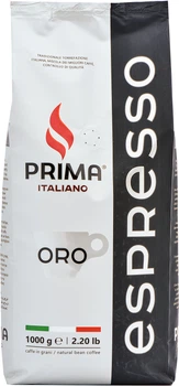 Кофе жареный в зернах Prima Italiano Espresso Oro 1 кг (4820287550212)