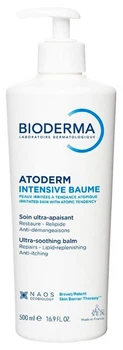 Заспокійливий бальзам Bioderma Atoderm Intensive Baume Ultra-Apaisant для дуже сухої та атопічної шкіри, 500 мл