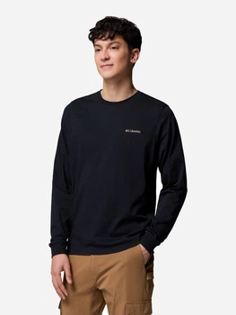 Лонгслив мужской Columbia Csc Seasonal Logo Ls Tee 2013541CLB-007 S Черный (0990059960502_0195982994185)