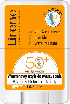 Sztyft przeciwsłoneczny Lirene witaminowy SPF50+ 15 g (5900717311244)