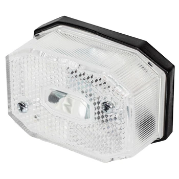 Ліхтар габаритний білий зі світловідбивачем та дротом Fristom FT-001 B LED