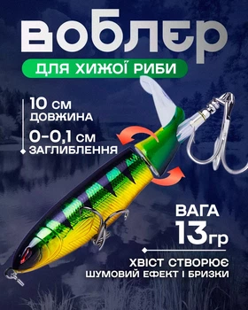 Воблер-квокер (Темно-зелений)