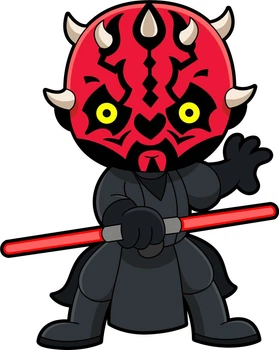 Ростовая наклейка "Star Wars: Darth Maul. Дарт Мол" 80 см - без контурной обрезки