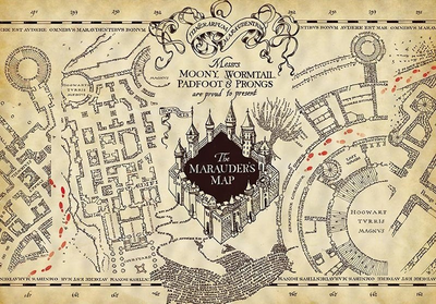Plakat Abystyle Studio Harry Potter Marauder's Map 66 x 46 cm (3665361144052)