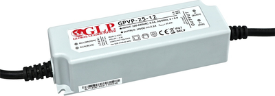 Блок живлення GLP double insulation wires PSU: 24В/1A, CВ, PFC, IP67 double insulation wires GPВP-25-24 (5902135125243)