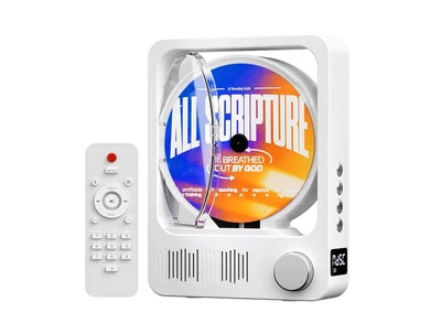 CD MP3 плеер Oilsky H16 Bluetooth 5.3 Hi-Fi проигрыватель CD дисков портативный белый