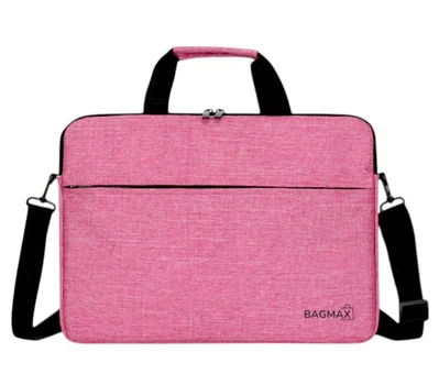 Сумка для ноутбука Bagmax 17.3" плоская с карманом для аксессуаров и плечевым ремнем Розовый (S528-4)