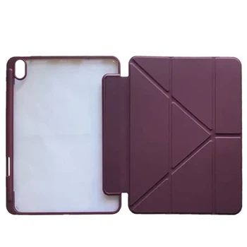 Чохол Smart Case Clear+stylus for Apple iPad Air 4 10.9/Air 5 10.9 Dark Red