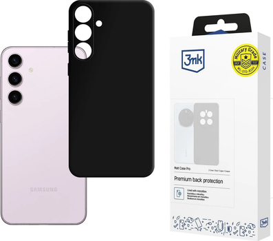 Etui 3MK Matt Case Pro do Samsung Galaxy S24 Black (5903108618601)