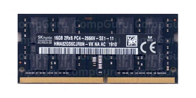 Оперативная память ноутбучная Hynix DDR4 16GB 2666MHz SO-DIMM 2Rx8 PC4-21300 Black Series (HMA82GS6CJR8N-VKB)