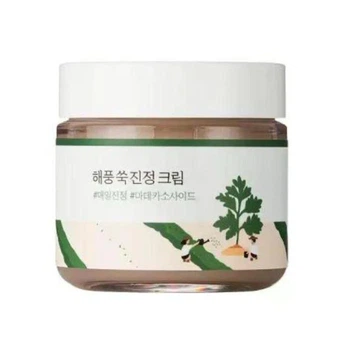 Крем для лица успокаивающий с морской полынью Mugwort Calming Cream 80 ml Round Lab