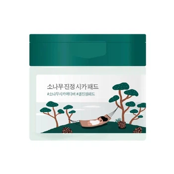 Пилинг педы для лица успокаивающие с экстрактом игл сосны Pine Calming Cica Pad 50 штук Round Lab