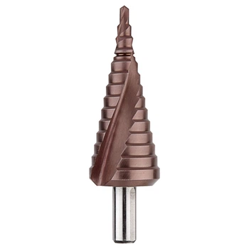 Сверло ступенчатое Ø4-20мм по металлу сталь HSS [SD7280501BD0420000] HSS TIN DIAGER