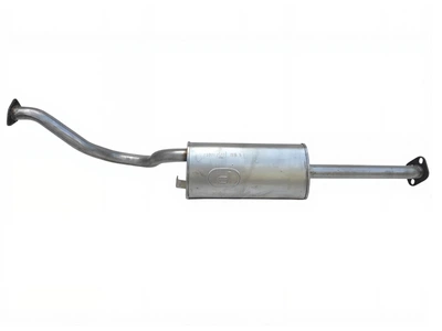 Глушник Мітсубісі Паджеро (Mitsubishi Pajero) (14.89) 2.5 TD 90-96; 3.0 -12V 90-94 LWB Polmostrow алюминизированный