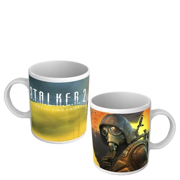 Чашка видео игра Сталкер S.T.A.L.K.E.R. 2 330 мл белая