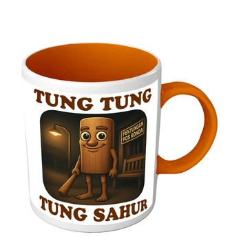 Чашка оранжевая Тунг тунг Сахур/ Tung Tung Sahur 330 мл