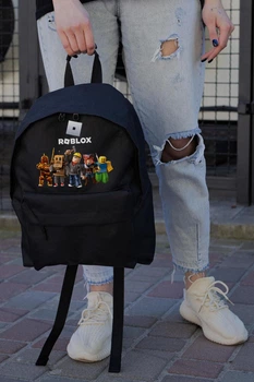 Повсякденний Рюкзак Для Дівчинки Without Compact З Принтом Роблокс Black