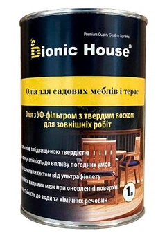 Олія для садових меблів Bionic House безбарвна 1л
