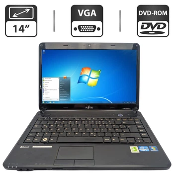 Ноутбук Fujitsu LifeBook LH531 / 14" (1366x768) TN / Intel Core i5-2430M (2 (4) ядра по 2.4 - 3.0 GHz) / 6 GB DDR3 / 500 GB HDD / Intel HD Graphics 3000 / WebCam / DVD-ROM б/у