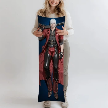 Дакимакура Данте Devil May Cry, (подушка обнимашка) 120*40 см