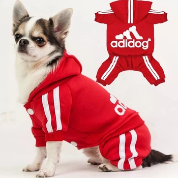 Костюм для собак Adidog M Красный