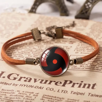 Браслет аніме Naruto шарінган Наруто Sharingan Shippuuden у вигляді червоний амулет