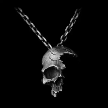 Мужской кулон Skull череп подвеска с серым черепом
