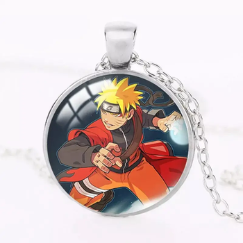Кулон подвеска из Naruto Бандай аниме Наруто Саске амулет серебристый