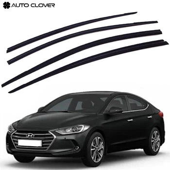 Дефлектори вікон вітровики Hyundai Elantra 2011-2015 4 шт (Auto Clover)