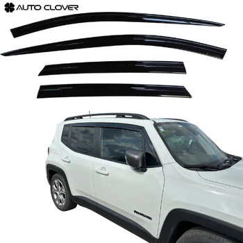 Дефлектори вікон вітровики для Jeep Ranegade 2014- 4 шт (Auto Clover)