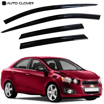 Дефлектори вікон ветровики для Chevrolet Aveo T300 2011- 4 шт (Auto Clover)