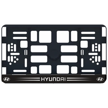 Рамка номера Hyundai під Американський номер 300х150 мм Кольоровий Логотип