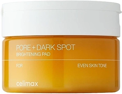 Пади освітлювальні для звуження пір - Celimax Pore+Dark Spot Brightening Pad 40шт (1271634-504285142-2)