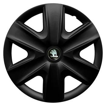 Колпаки Jawoplast Hexan Black R15 Skoda (Комплект 4 шт.)