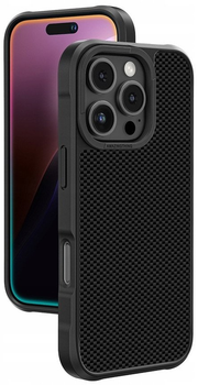 Панель AMAZINGthing Titan Max Case з арамідними волокнами 600D для iPhone 16 Pro Max Black (4896238000815)