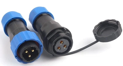 Разъём герметичный SP20 3D-F-M 3pin, 25А, IP68