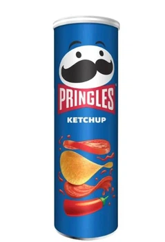 Чипсы Pringles Ketchup с насыщенным вкусом кетчупа и томатной нежностью 165 г