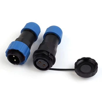 Разъём герметичный SP20 2D-F-M 2pin, 25А, IP68