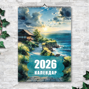 Календарь-планер А4 перекидной настенный Ни дня без моря 13 листов ENTERSTORE (art. 269031а4)