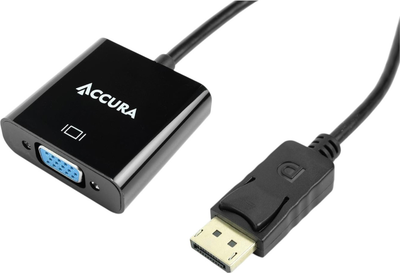 Адаптер Accura DisplayPort - VGA 0.2 м Black (5907502399807)