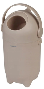 Kosz na zużyte pieluchy Nattou Dropy 27 cm 20 l taupe (5414673150033)