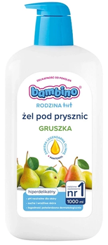 Гель для душу Bambino Rodzina зволожуючий Груша 1000 мл (5900017101880)