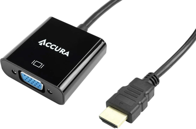 Адаптер Accura HDMI - VGA + Audio Black (5907502399760)